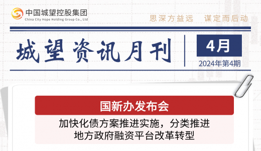 城望資訊4月刊丨國新辦發(fā)布會(huì )：加快化債方案推進(jìn)實(shí)施，分類(lèi)推進(jìn)地方政府融資平臺改革轉型